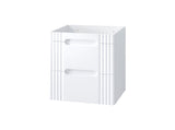 Waschbeckenunterschrank Fivora Weiß 60 × 62 × 46 cm mit 2 Schubladen – Ansicht 7