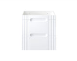Waschbeckenunterschrank Fivora Weiß 60 × 62 × 46 cm mit 2 Schubladen – Ansicht 8
