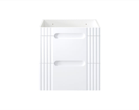 Waschbeckenunterschrank Fivora Weiß 60 × 62 × 46 cm mit 2 Schubladen – Ansicht 8