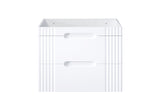 Waschbeckenunterschrank Fivora Weiß 80 × 62 × 46 cm mit 2 Schubladen – Ansicht 8