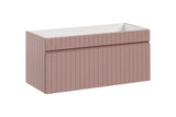 Waschbeckenunterschrank Ikona Altrosa 100 × 46 × 46 cm mit 1 Schublade – Ansicht 3