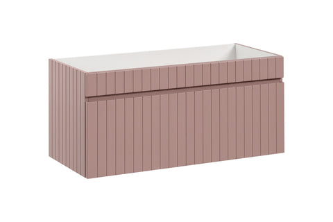 Waschbeckenunterschrank Ikona Altrosa 100 × 46 × 46 cm mit 1 Schublade – Ansicht 3