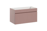 Waschbeckenunterschrank Ikona Altrosa 80 × 46 × 45,6 cm mit 1 Schublade – Ansicht 3
