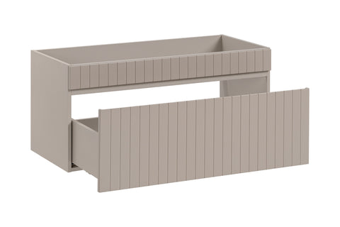 Waschbeckenunterschrank Ikona Kaschmir matt 100 × 46 × 45,6 cm mit 1 Schublade – Ansicht 2