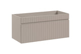 Waschbeckenunterschrank Ikona Kaschmir matt 100 × 46 × 45,6 cm mit 1 Schublade – Ansicht 3