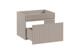 Waschbeckenunterschrank Ikona Kaschmir matt 60 × 46 × 45,6 cm mit 1 Schublade – Ansicht 2