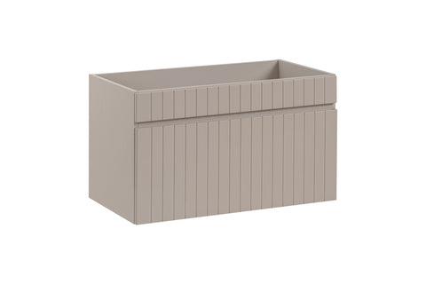 Waschbeckenunterschrank Ikona Kaschmir matt 80 × 46 × 45,6 cm mit 1 Schublade – Ansicht 3