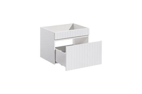Waschbeckenunterschrank Ikona Weiß 60 × 46 × 45,6 cm mit 1 Schublade – Ansicht 4
