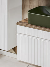 Waschbeckenunterschrank Ikona Weiß 60 × 46 × 45,6 cm mit 1 Schublade – Ansicht 7