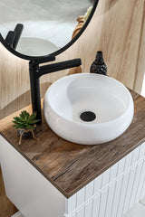 Waschbeckenunterschrank Ikona Weiß 80 × 46 × 45,6 cm mit 1 Schublade – Ansicht 2
