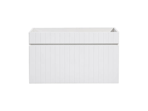 Waschbeckenunterschrank Ikona Weiß 80 × 46 × 45,6 cm mit 1 Schublade – Ansicht 3