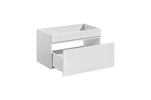 Waschbeckenunterschrank Ikona Weiß 80 × 46 × 45,6 cm mit 1 Schublade – Ansicht 4