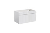 Waschbeckenunterschrank Ikona Weiß 80 × 46 × 45,6 cm mit 1 Schublade – Ansicht 5