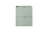 Waschbeckenunterschrank Linora Schilfgrün 50 × 7 × 39 cm mit 2 Schubladen – Ansicht 2