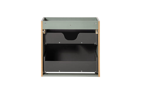 Waschbeckenunterschrank Linora Schilfgrün 60 × 57 × 39 cm mit 2 Schubladen – Ansicht 4