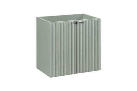 Waschbeckenunterschrank Linora Schilfgrün 60 × 57 × 39 cm mit 2 Türen