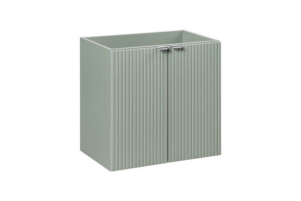 Waschbeckenunterschrank Linora Schilfgrün 60 × 57 × 39 cm mit 2 Türen