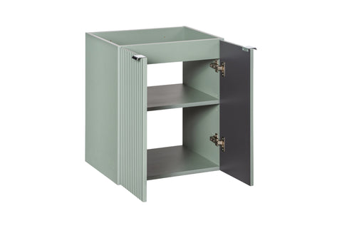 Waschbeckenunterschrank Linora Schilfgrün 60 × 57 × 39 cm mit 2 Türen – Ansicht 3