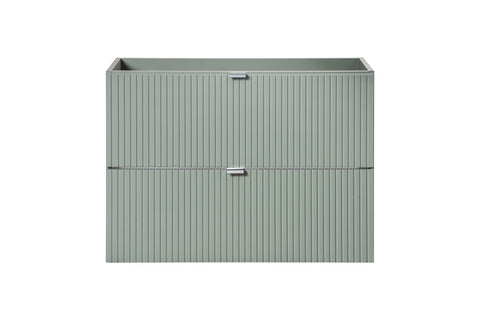 Waschbeckenunterschrank Linora Schilfgrün 80 × 57 × 39 cm mit 2 Schubladen – Ansicht 2