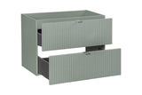 Waschbeckenunterschrank Linora Schilfgrün 80 × 57 × 39 cm mit 2 Schubladen – Ansicht 3