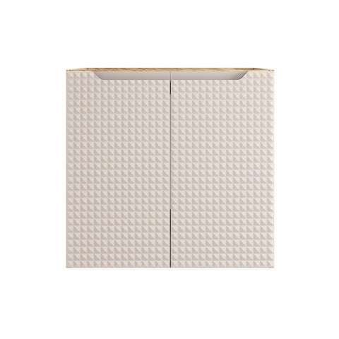 Waschbeckenunterschrank Luxera Beige 60 × 57 × 46 cm mit 2 Türen – Ansicht 2