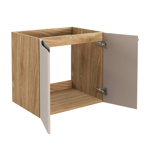 Waschbeckenunterschrank Luxera Beige 60 × 57 × 46 cm mit 2 Türen – Ansicht 3