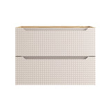 Waschbeckenunterschrank Luxera Beige 80 × 57 × 46 cm mit 2 Schubladen – Ansicht 2