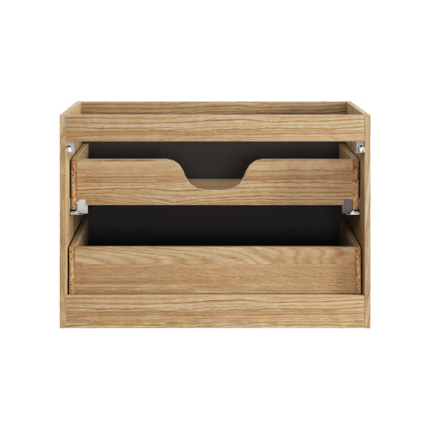 Waschbeckenunterschrank Luxera Schwarz matt 80 × 57 × 46 cm mit 2 Schubladen – Ansicht 4