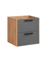 Waschbeckenunterschrank Madrisa Graphit 60 × 61 × 46 cm mit 2 Schubladen – Ansicht 2