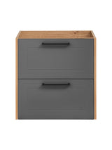 Waschbeckenunterschrank Madrisa Graphit 60 × 61 × 46 cm mit 2 Schubladen – Ansicht 3