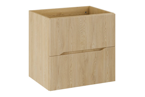 Waschbeckenunterschrank Nordisa Cremona Eiche 60 × 57 × 45,8 cm mit 2 Schubladen