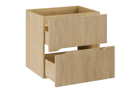 Waschbeckenunterschrank Nordisa Cremona Eiche 60 × 57 × 45,8 cm mit 2 Schubladen – Ansicht 3
