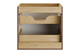 Waschbeckenunterschrank Nordisa Cremona Eiche 60 × 57 × 45,8 cm mit 2 Schubladen – Ansicht 4