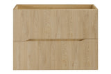 Waschbeckenunterschrank Nordisa Cremona Eiche 80 × 57 × 45,8 cm mit 2 Schubladen – Ansicht 2