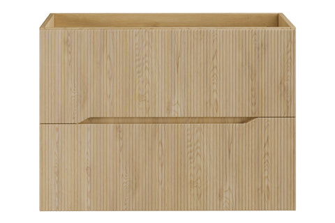 Waschbeckenunterschrank Nordisa Cremona Eiche 80 × 57 × 45,8 cm mit 2 Schubladen – Ansicht 2