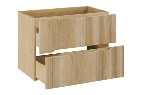 Waschbeckenunterschrank Nordisa Cremona Eiche 80 × 57 × 45,8 cm mit 2 Schubladen – Ansicht 3