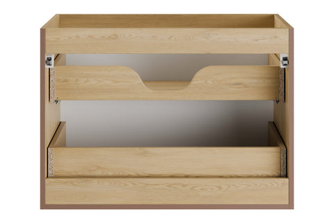Waschbeckenunterschrank Nordisa Cremona Eiche 80 × 57 × 45,8 cm mit 2 Schubladen – Ansicht 4