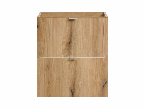 Waschbeckenunterschrank Novira Coast Evoke Eiche 50 × 57 × 39 cm mit 2 Schubladen – Chrom glänzend – Ansicht 3