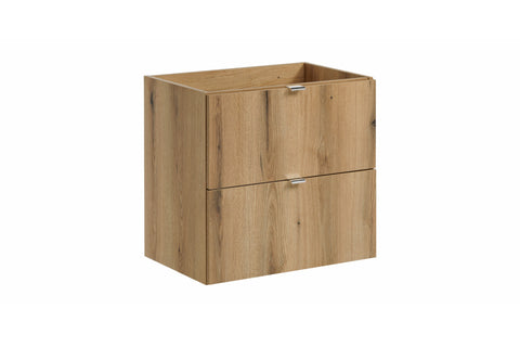 Waschbeckenunterschrank Novira Coast Evoke Eiche 60 × 57 × 39 cm mit 2 Schubladen – Chrom glänzend – Ansicht 3