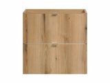 Waschbeckenunterschrank Novira Coast Evoke Eiche 60 × 57 × 39 cm mit 2 Schubladen – Chrom glänzend – Ansicht 4