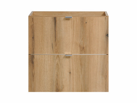 Waschbeckenunterschrank Novira Coast Evoke Eiche 60 × 57 × 39 cm mit 2 Schubladen – Chrom glänzend – Ansicht 4