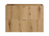 Waschbeckenunterschrank Novira Coast Evoke Eiche 80 × 57 × 39 cm mit 2 Schubladen – Chrom glänzend – Ansicht 3