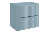 Waschbeckenunterschrank Novira Denimblau 60 × 57 × 39 cm mit 2 Schubladen