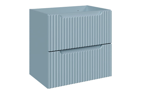 Waschbeckenunterschrank Novira Denimblau 60 × 57 × 39 cm mit 2 Schubladen
