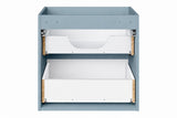 Waschbeckenunterschrank Novira Denimblau 60 × 57 × 39 cm mit 2 Schubladen – Ansicht 4