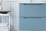 Waschbeckenunterschrank Novira Denimblau 60 × 57 × 39 cm mit 2 Schubladen – Ansicht 7