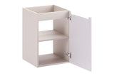 Waschbeckenunterschrank Novira Kaschmir matt 40 × 57 × 39 cm mit 1 Tür – Ansicht 3
