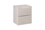Waschbeckenunterschrank Novira Kaschmir matt 50 × 57 × 39 cm mit 2 Schubladen