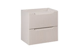 Waschbeckenunterschrank Novira Kaschmir matt 60 × 57 × 39 cm mit 2 Schubladen