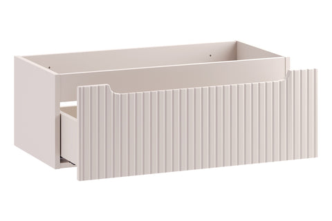 Waschbeckenunterschrank Novira Kaschmir matt 80 × 28,7 × 39 cm mit 1 Schublade – Ansicht 3